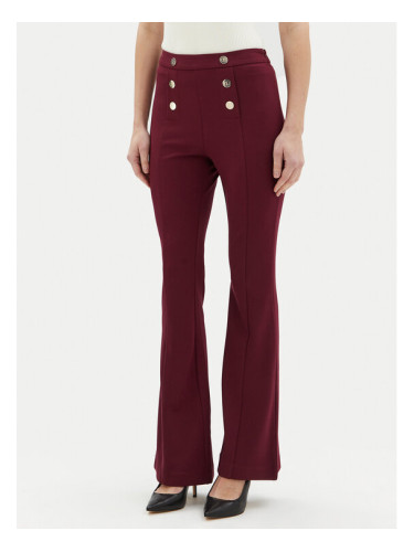 Motivi Текстилни панталони P040Q003468N Бордо Flare Fit
