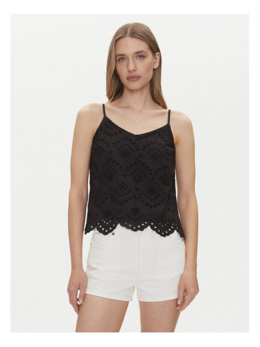 Pieces топ Vilde 17156563 Черен Regular Fit