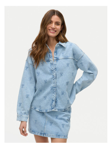 Vero Moda дънкова риза Hayden 10326371 Син Oversize