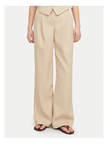 JJXX Текстилни панталони Ellis 12268837 Бежов Wide Leg