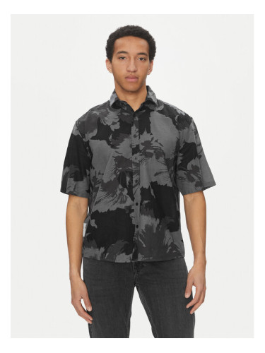 Only & Sons Риза Caiden 22032123 Сив Relaxed Fit