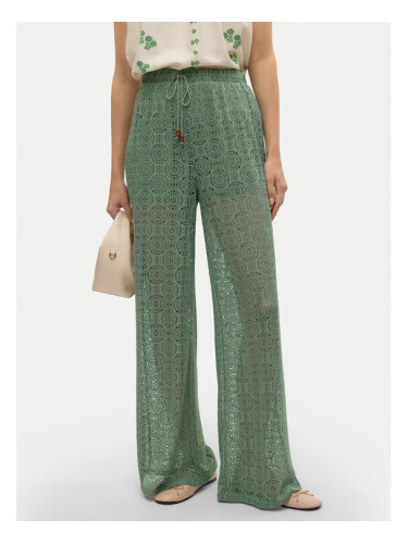 Vero Moda Текстилни панталони Maya 10325044 Зелен Wide Leg