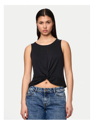 Pieces топ Anora 17149200 Черен Regular Fit