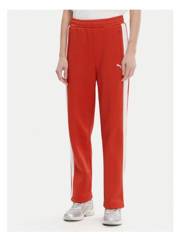 Puma Долнище анцуг T7 Always On 629797 Червен Straight Fit