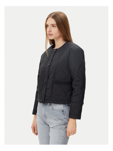 Morgan Преходно яке 251-GBOWIE Черен Regular Fit