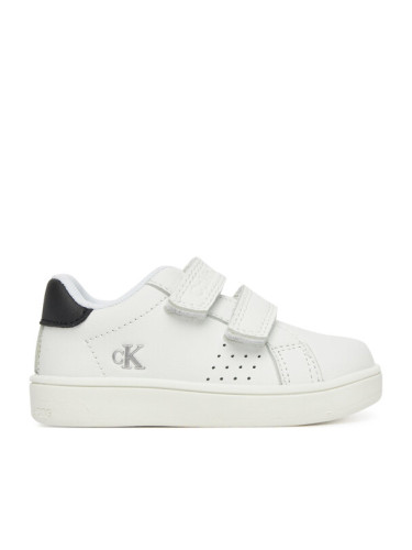 Calvin Klein Jeans Сникърси Low Cut Velcro Sneaker V1X9-82074-1355 M Бял