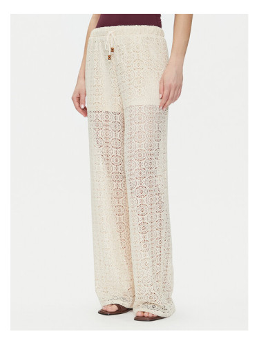 Vero Moda Текстилни панталони Maya 10325044 Бежов Wide Leg