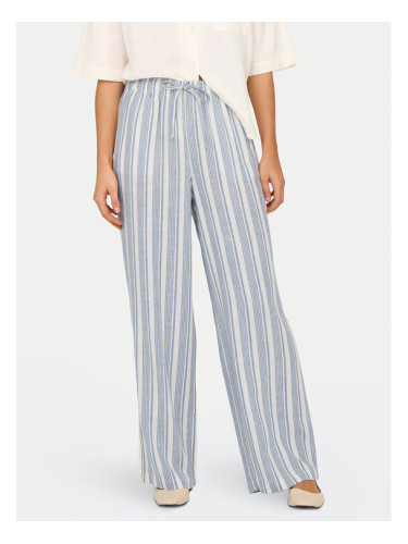 ONLY Текстилни панталони Caro 15291807 Светлосиньо Loose Fit