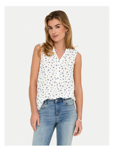 ONLY Блуза Jette 15348709 Бял Regular Fit