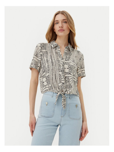 Vero Moda Риза Menny 10303694 Бежов Relaxed Fit