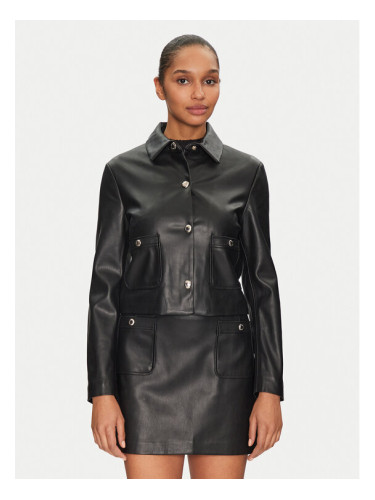 Morgan Яке от имитация на кожа 251-GKISS Черен Regular Fit