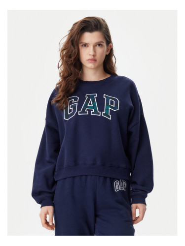 Gap Суитшърт 645565-00 Тъмносин Regular Fit