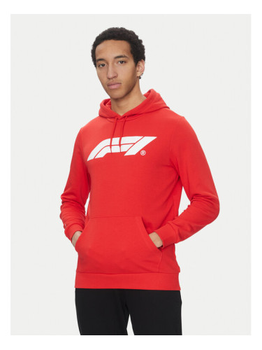 Puma Суитшърт F1 Ess Logo 625853 Червен Regular Fit