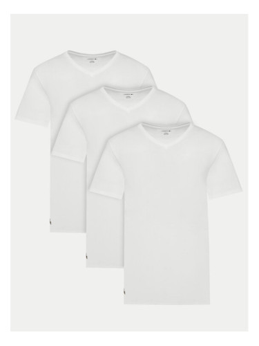 Lacoste Комплект 3 тишърти TH9008 Бял Slim Fit