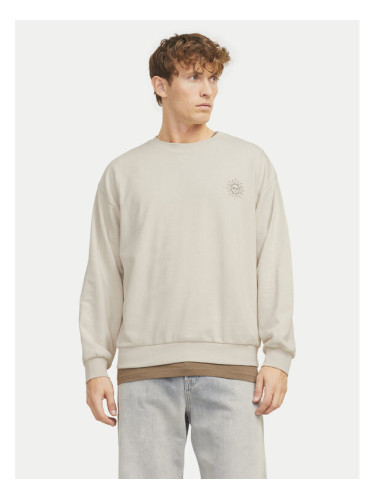 Jack & Jones Суитшърт Jackie 12272482 Бежов Relaxed Fit