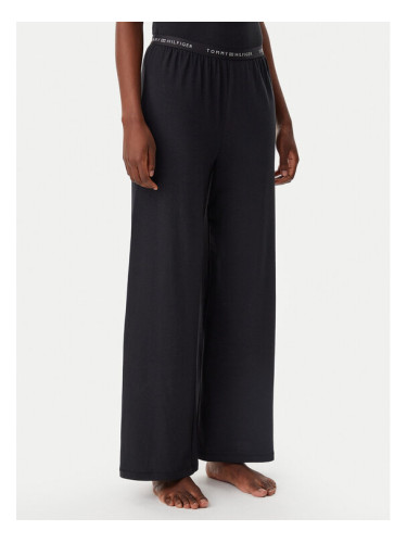Tommy Hilfiger Долнище на пижама UW0UW05776 Черен Relaxed Fit