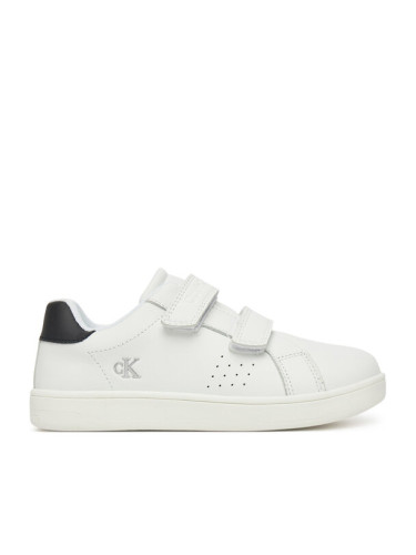 Calvin Klein Jeans Сникърси Low Cut Velcro Sneaker V1X9-82074-1355 S Бял