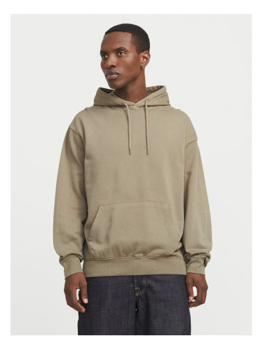 Jack & Jones Суитшърт Charge 12268272 Бежов Loose Fit