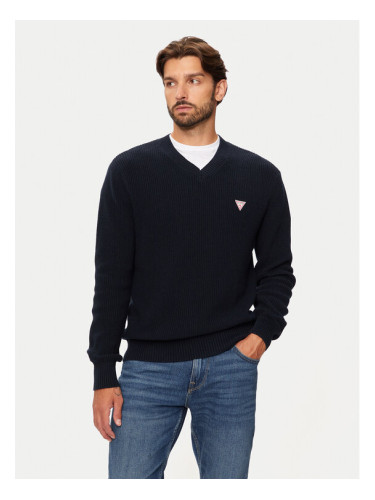 Guess Пуловер M4BR33 Z3HM1 Тъмносин Regular Fit