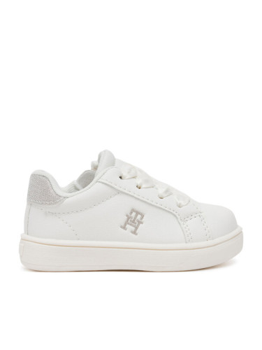 Tommy Hilfiger Сникърси Low Cut Velcro Sneaker T1A9-33728-1439 M Бял