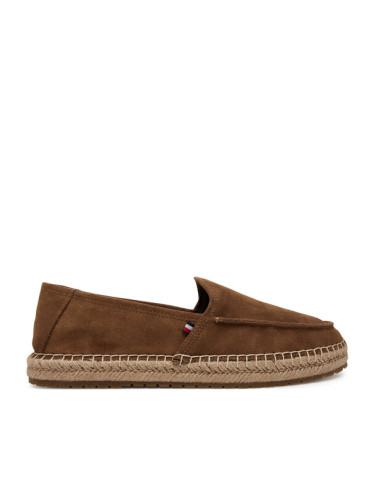 Tommy Hilfiger Еспадрили Hilfiger Flex Espa Suede Loafer FM0FM05392 Кафяв