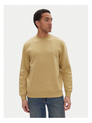 Tommy Jeans Суитшърт DM0DM20741 Бежов Regular Fit