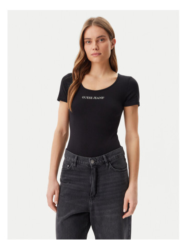 Guess Jeans Боди W5GP25 J1314 Черен Slim Fit