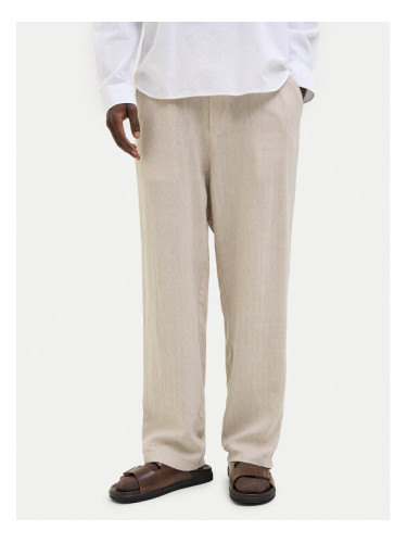 Jack & Jones Чино панталони Karl Mykonos 12269371 Бежов Loose Fit