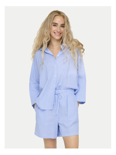ONLY Риза Augusta 15347661 Син Loose Fit