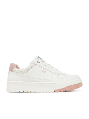 Tommy Hilfiger Сникърси Low Cut Lace-Up Sneaker T3A9-33740-1355 S Бял