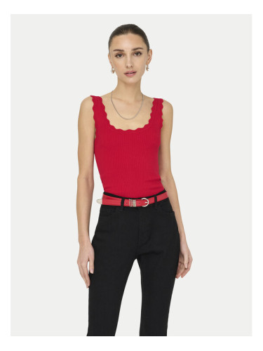 JDY топ Nanna 15290585 Червен Slim Fit