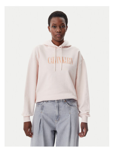 Calvin Klein Jeans Суитшърт Varsity J20J225579 Розов Regular Fit