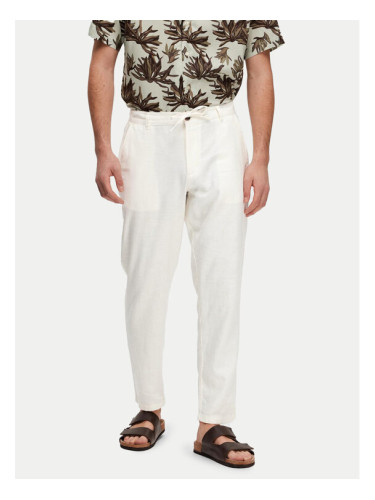 Selected Homme Чино панталони 16087636 Бял Slim Tapered Fit