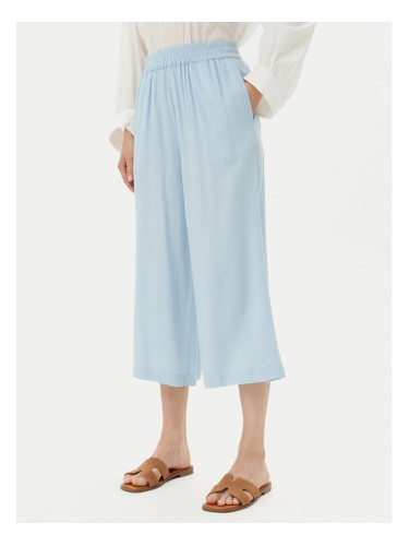 Pieces Панталони тип кюлоти Pia 17154737 Светлосиньо Wide Leg