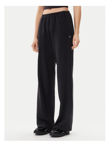 Calvin Klein Jeans Долнище анцуг J20J225537 Черен Straight Fit