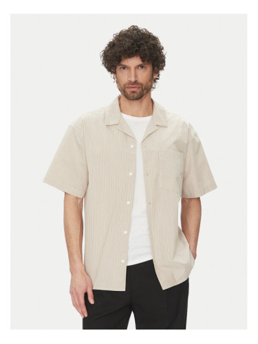 Jack & Jones Риза Cody 12269801 Бежов Relaxed Fit