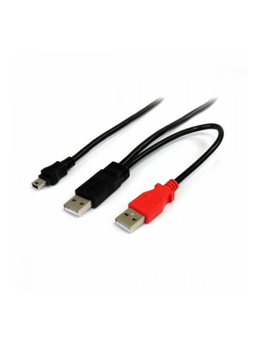Кабел USB 2.0 A към мини USB B Startech USB2HABMY6           Червен Черен