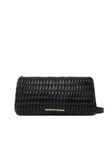 Calvin Klein Jeans Дамска чанта Rouched Zip Top Bag LV04K3090G Черен