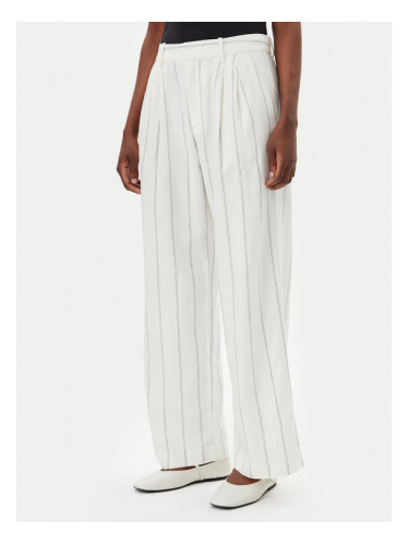 Gap Текстилни панталони 713998-01 Екрю Wide Leg