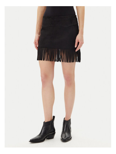 Noisy May Пола от имитация на кожа Abby 27033111 Черен Regular Fit