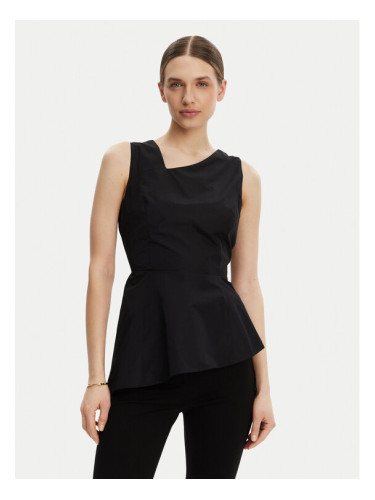 DKNY Блуза P4JA1Z31 Черен Regular Fit