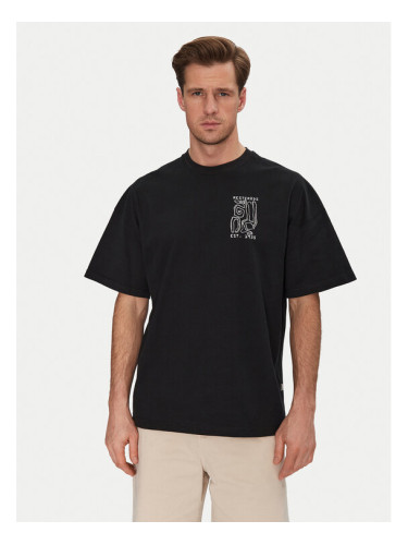 Resteröds Тишърт Dev 20251 2055 Черен Regular Fit