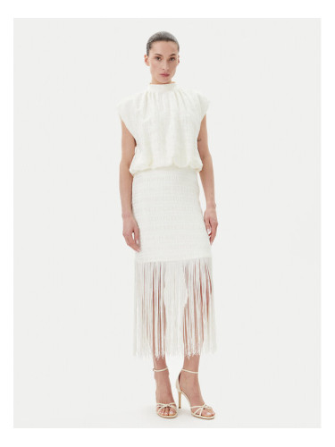 Bruuns Bazaar Коктейлна рокля Pentzia Malisa BBW4432 Бял Regular Fit