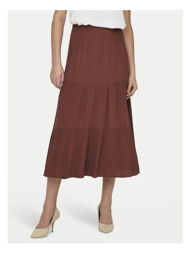 ONLY Макси пола Mikka 15324808 Кафяв Regular Fit