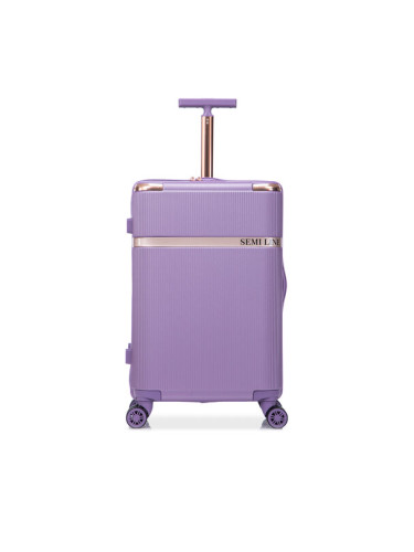 Semi Line Среден куфар T5916-3 Виолетов