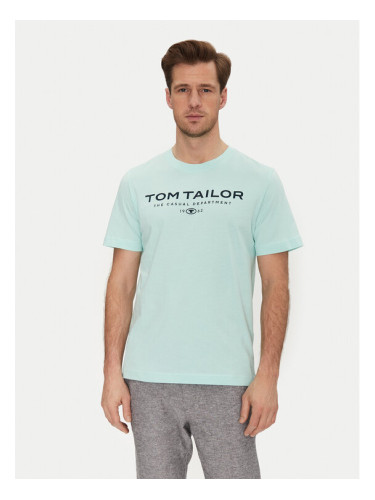 Tom Tailor Тишърт 1045773 Зелен Regular Fit