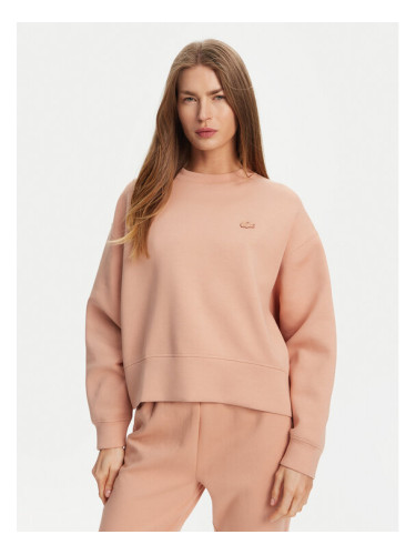 Lacoste Суитшърт SF5614 Оранжев Oversize