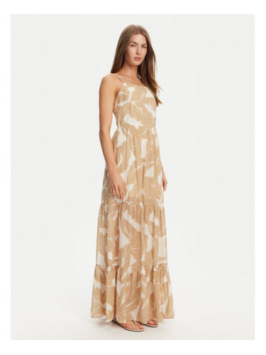 Gaudi Лятна рокля 511FD15021 Бежов Regular Fit