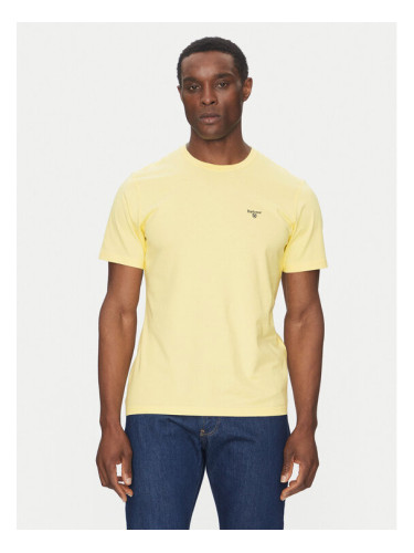 Barbour Тишърт Essential Sports MTS0331YE36 Жълт Tailored Fit