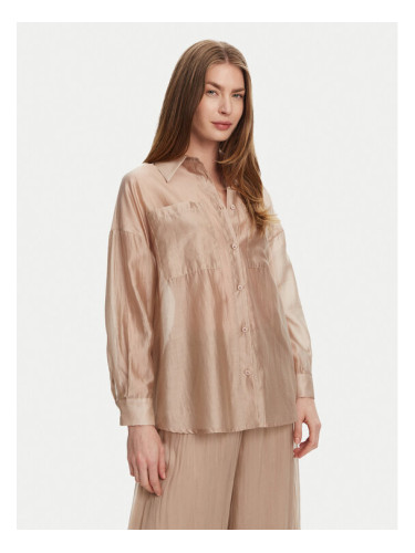 Bomboogie Риза SW9007TLYA5 Бежов Relaxed Fit